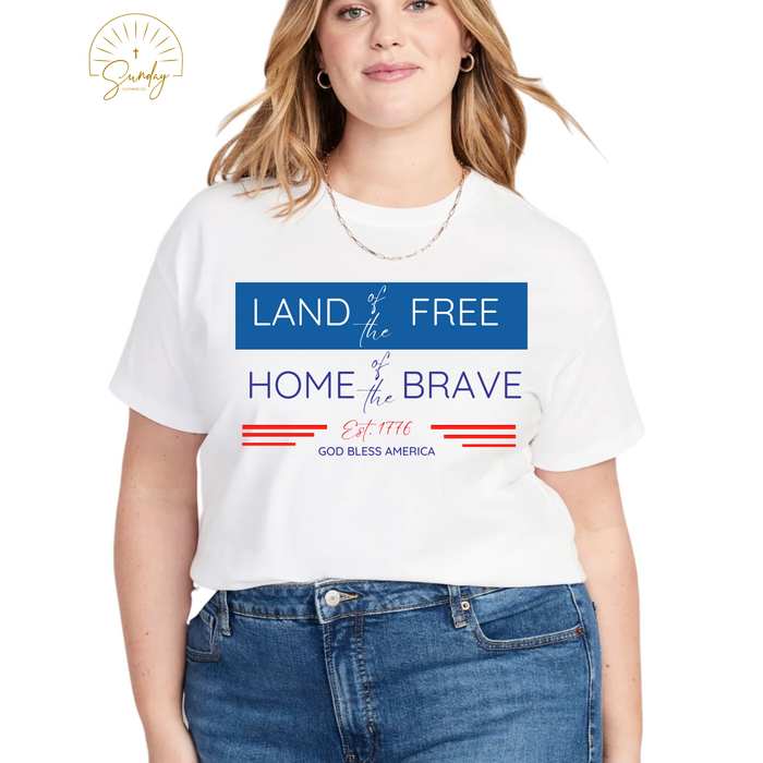 LAND OF THE FREE WOMENS TEE