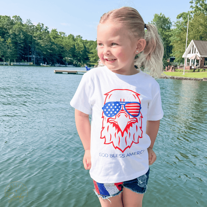 PATRIOTIC EAGLE KIDS TEE