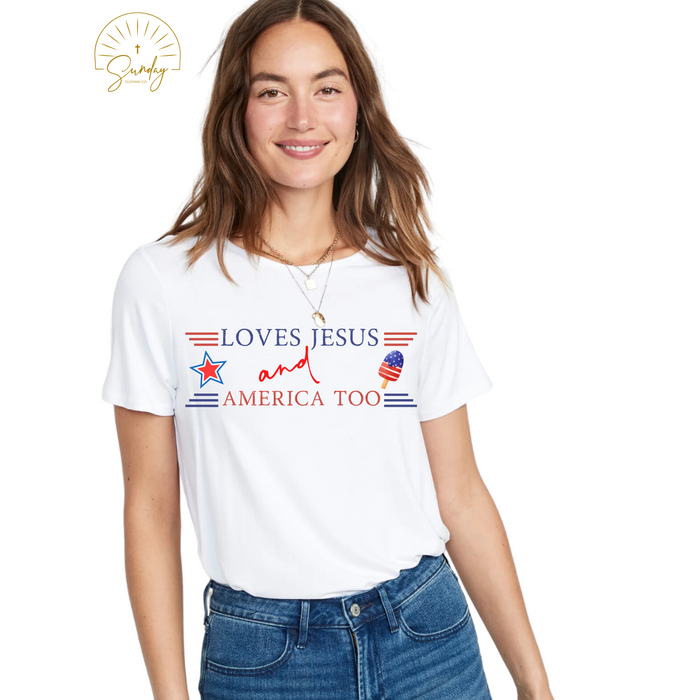 LOVES JESUS WOMENS TEE