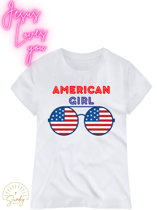 AMERICAN GIRL WOMENS TEE