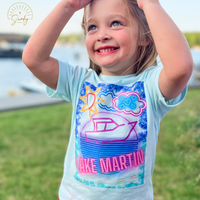 NEON LAKE MARTIN GIRLS TEE